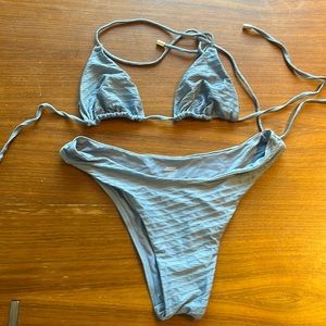 Monday swimwear light blue bikini (perfect condition)